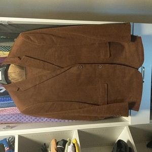 Corduroy brown winter suit